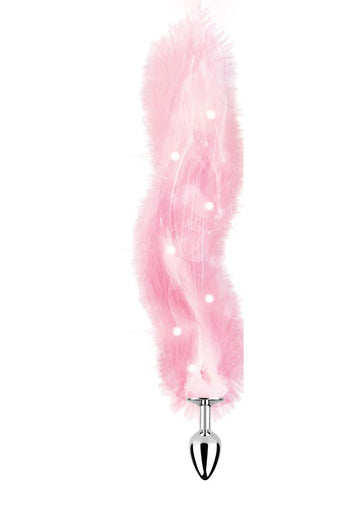 Light Up Foxy Tail Silicone Butt Plug