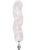 Foxy Tail Silicone Butt Plug - White