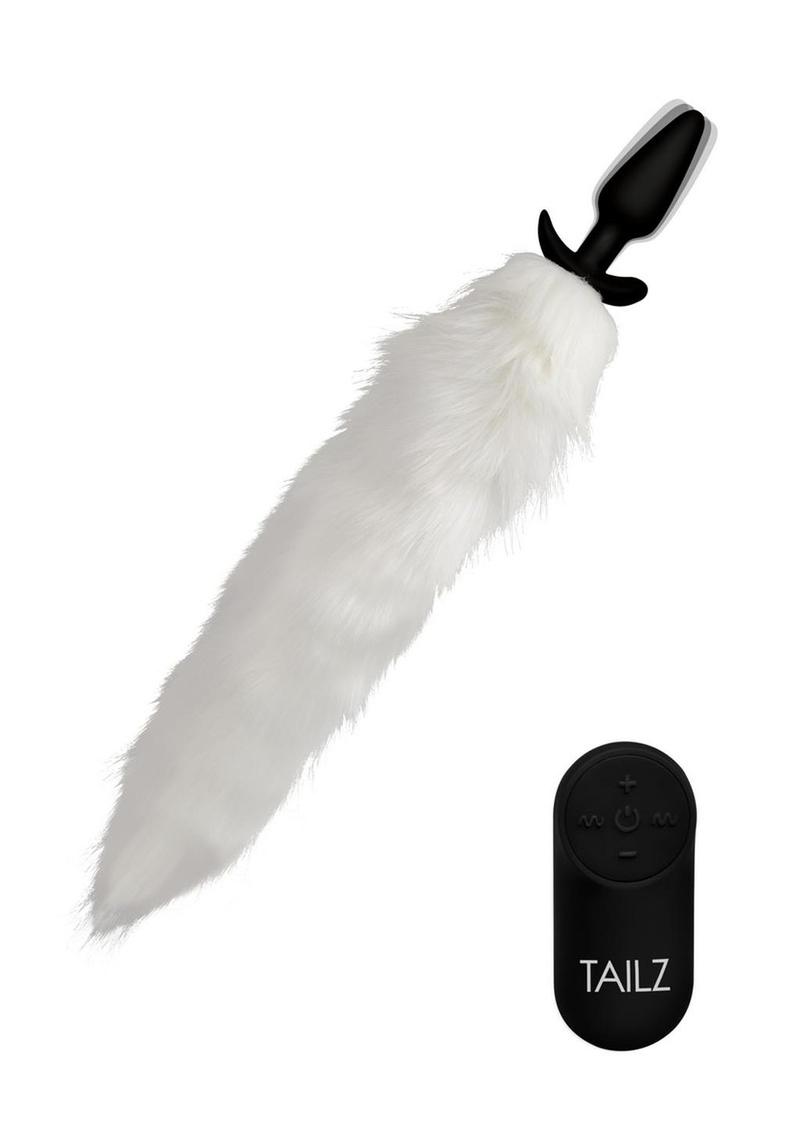 Vibrating Fox Tail Slender Anal Plug